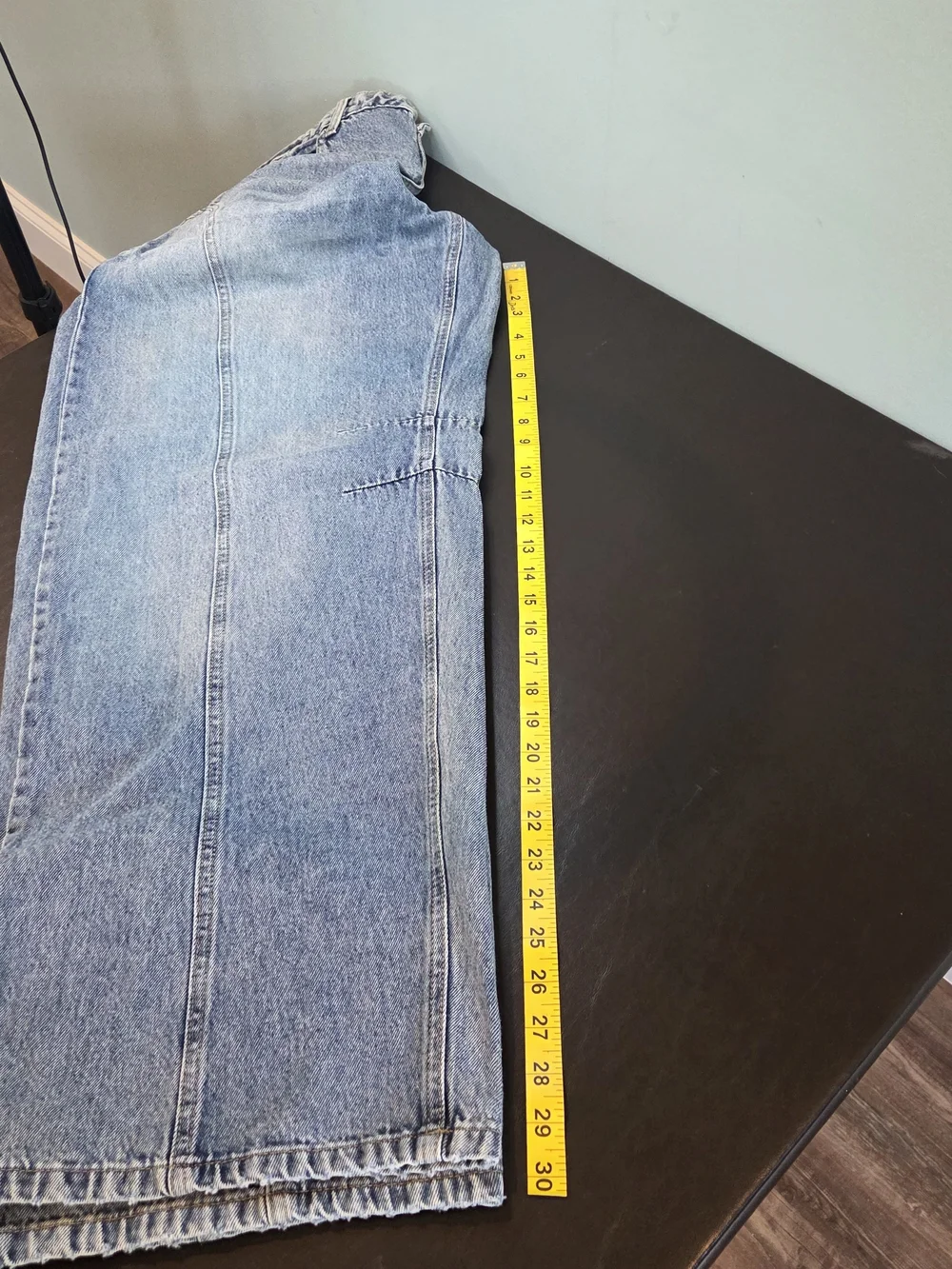 Wild Fable Mid-Rise Barrel Jean Light Wash Size 14 NWT Rigid Denim 32" Inseam - Picture 12 of 14